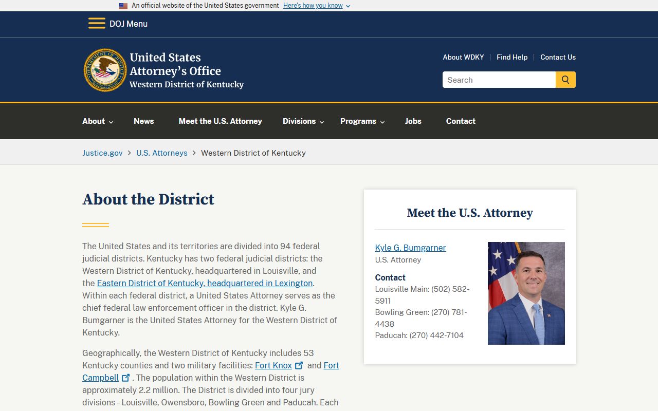 Monroe County arrest records and court charges U.S. Attorney Western District of Kentucky